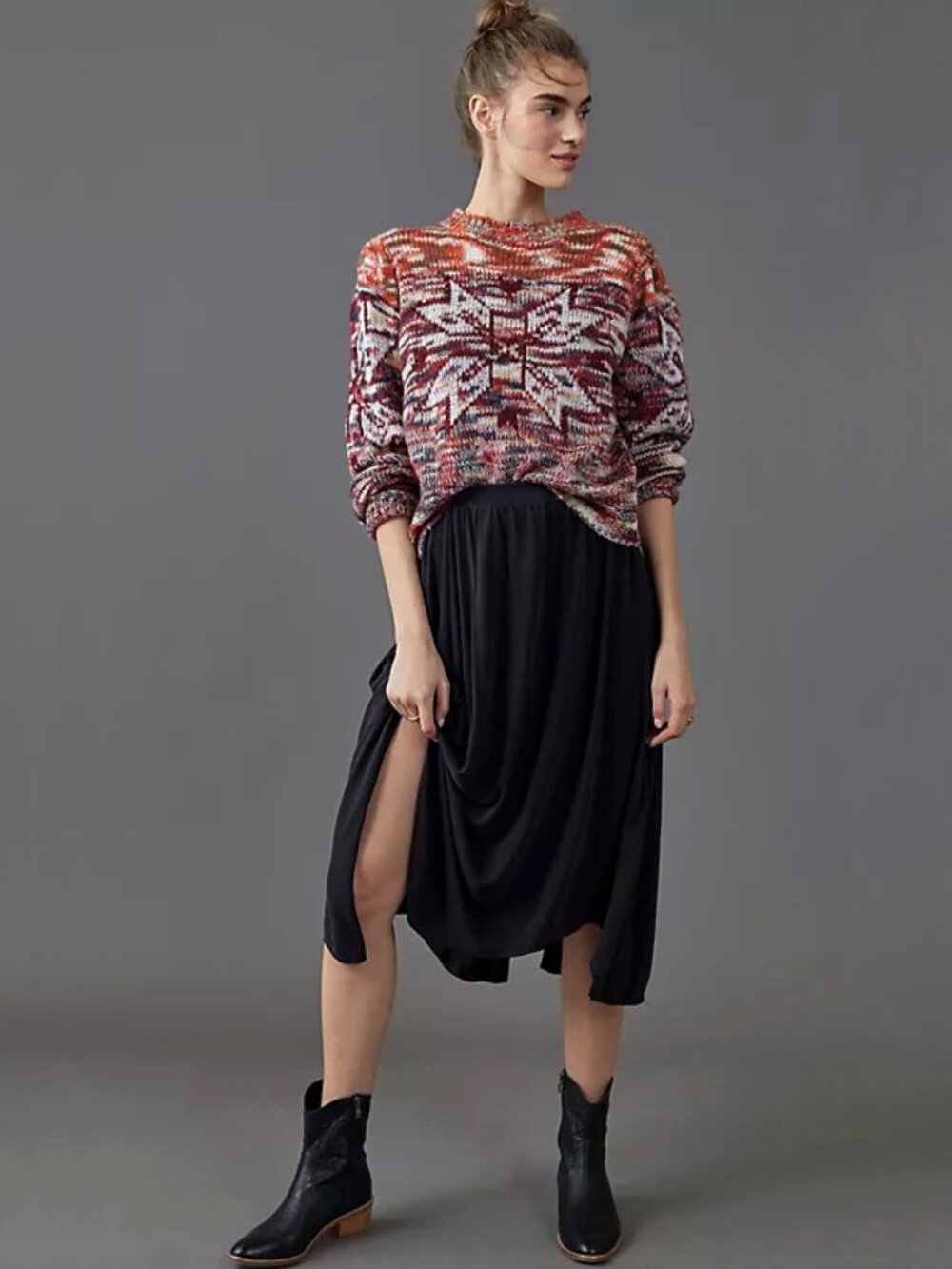 Amadi | Ellen Asymmetrical Midi Skirt | NWT - Picture 2 of 6